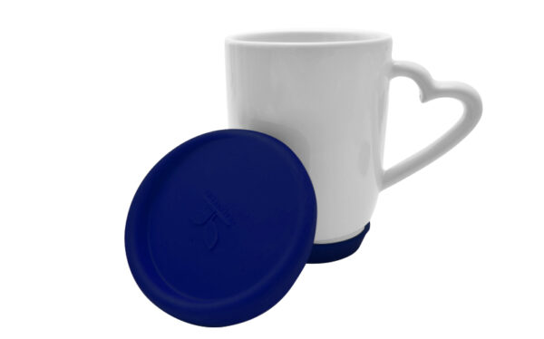 12oz/360ml Ceramic Mug With Silicon Lid and Base - Image 7
