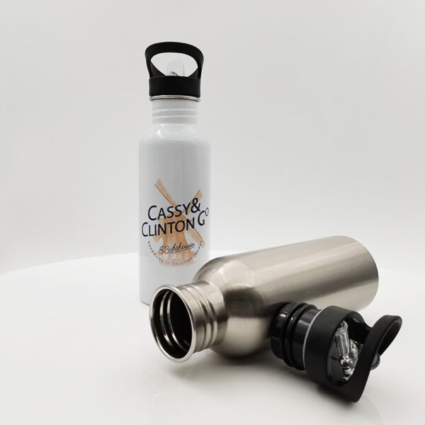 600ML Stainless Steel Water Bottle with Straw Top