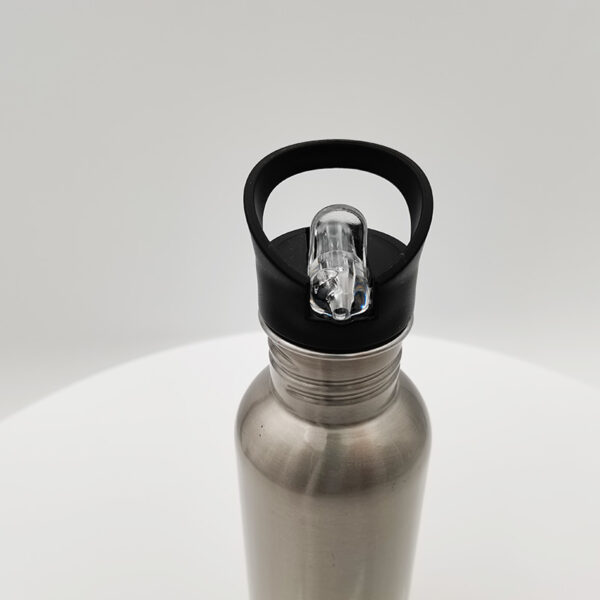 600ML Stainless Steel Water Bottle with Straw Top - Image 2