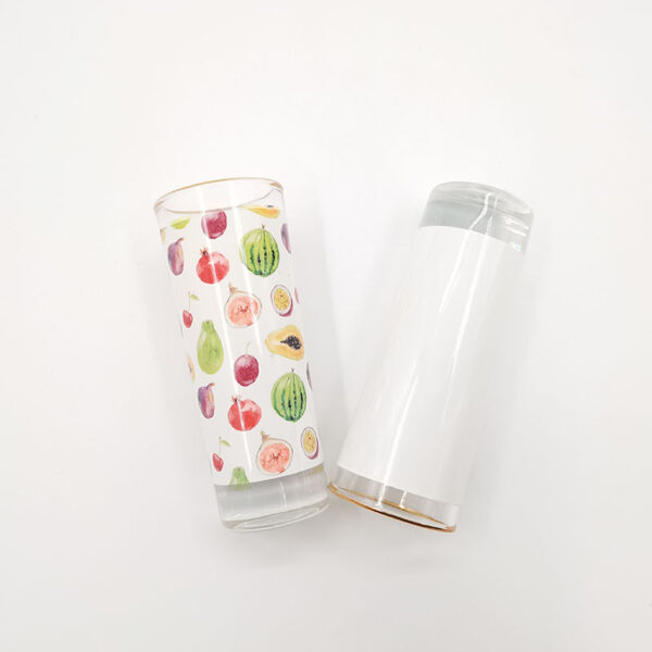 3oz Shot Glass Mug with Gold Rim - Image 3