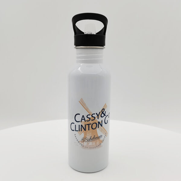 600ML Stainless Steel Water Bottle with Straw Top - Image 5