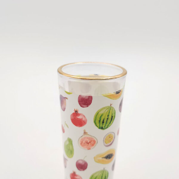 3oz Shot Glass Mug with Gold Rim - Image 2