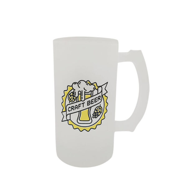 16oz Glass Beer Mug(Frosted)
