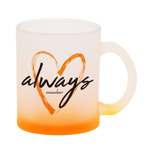 11oz Gradient colour Glass Mugs - Image 2