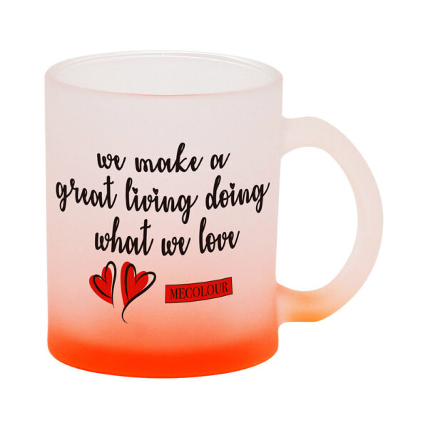 11oz Gradient colour Glass Mugs - Image 7
