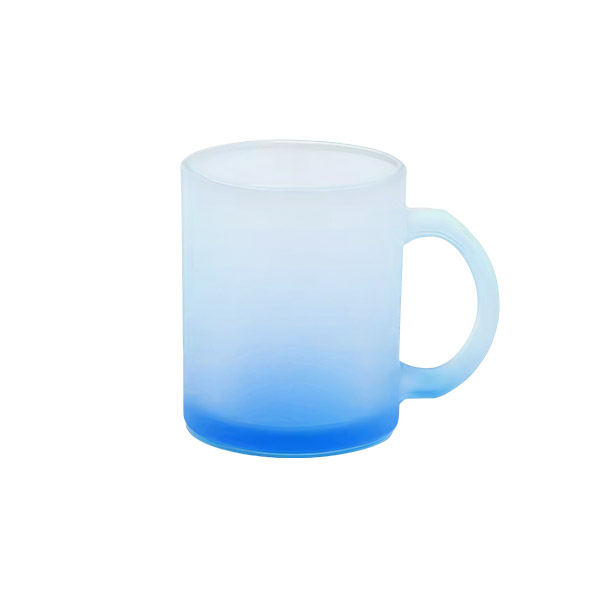 11oz Frosted Neon Glass Mug (Gradient Color) - Image 3