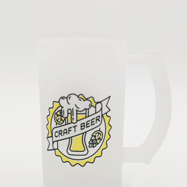 16oz Glass Beer Mug(Frosted) - Image 5