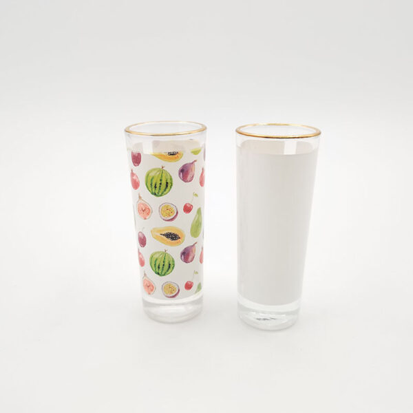 3oz Shot Glass Mug with Gold Rim - Image 5