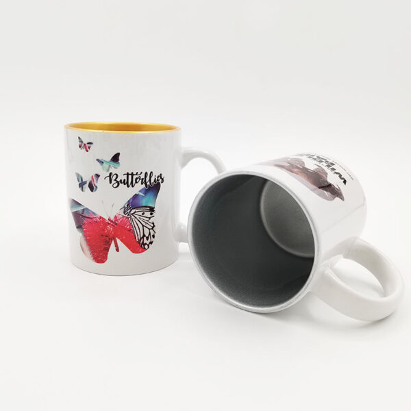 11oz Two-Tone Color Mug - Gold/Silver - Image 7