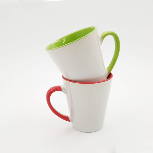 12oz Inner Rim Color Mug (Cone-shape) - Image 4