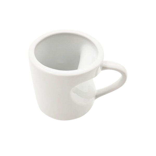 11oz Heart Shape Handled White Mug - Image 3