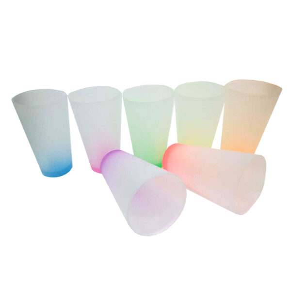 17oz Gradient Colour Glass Cone Mugs