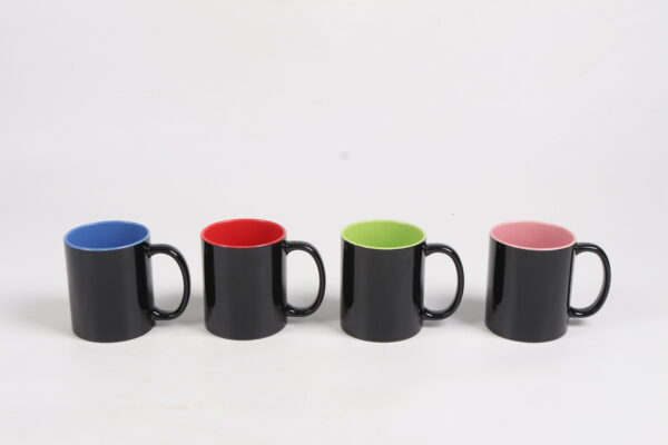 11oz Inner Color Mug With Black Body - Image 2