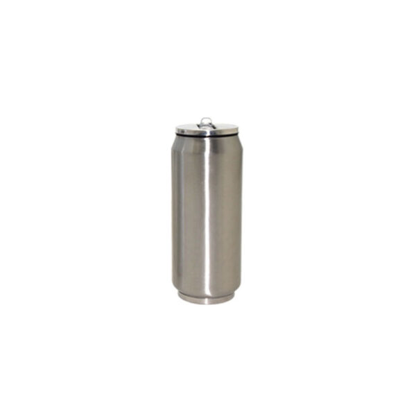 17oz Stainless Steel Coke Can with Straw(White&Silver) - Image 4