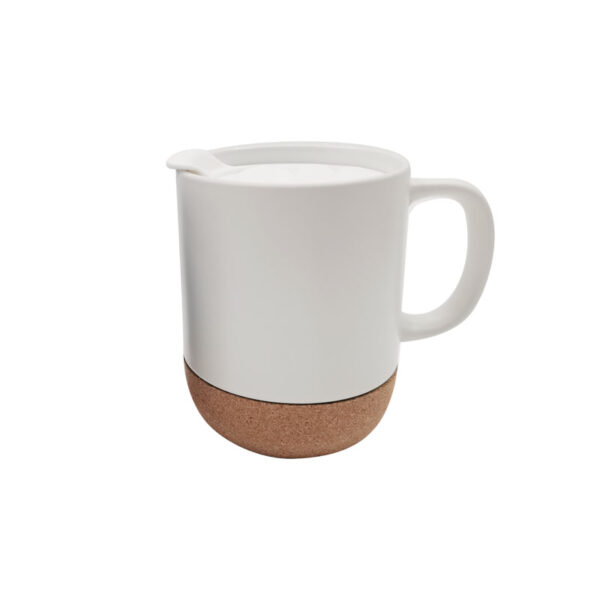 13oz Ceramic Mug with Cork Base - Image 5