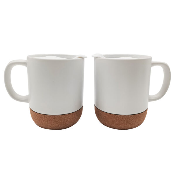 13oz Ceramic Mug with Cork Base - Image 3