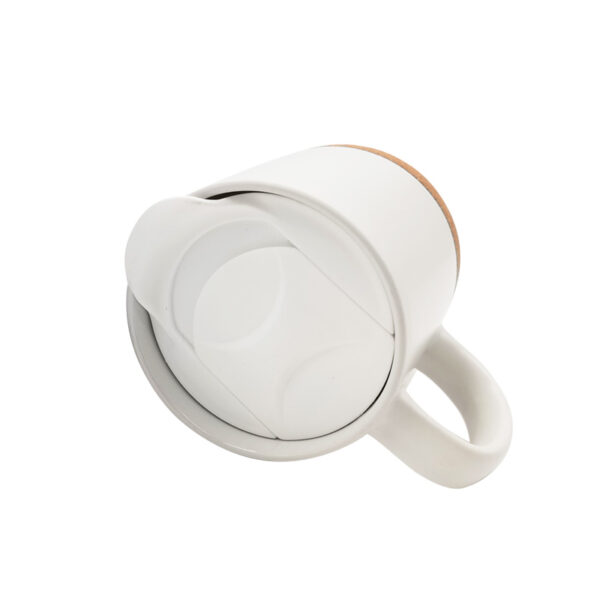 13oz Ceramic Mug with Cork Base - Image 2