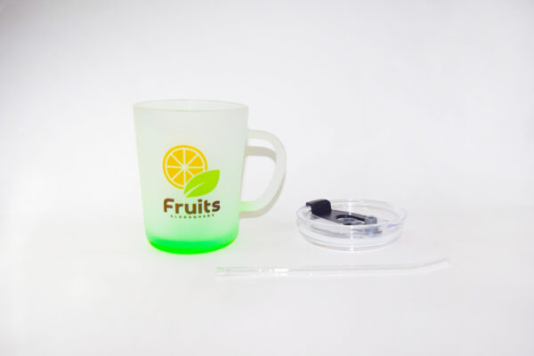 12oz Gradient colour Glass Mugs