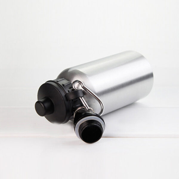 600ml Silver Aluminum Pot (Double Cover) - Image 3