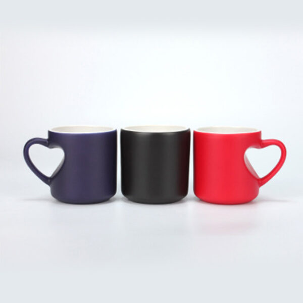 Heart Shape Handled Color Changing Mug