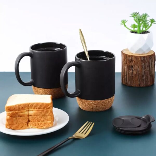 Ceramic Cups With Cork Bottom Coaster Cup