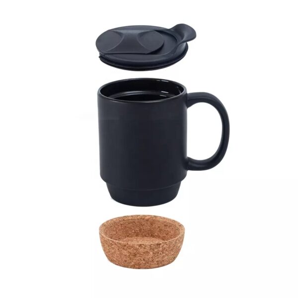 Ceramic Cups With Cork Bottom Coaster Cup - Image 7