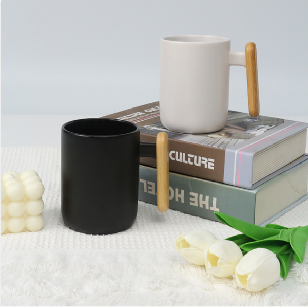 17oz bamboo handles mug(Frosted) - Image 2