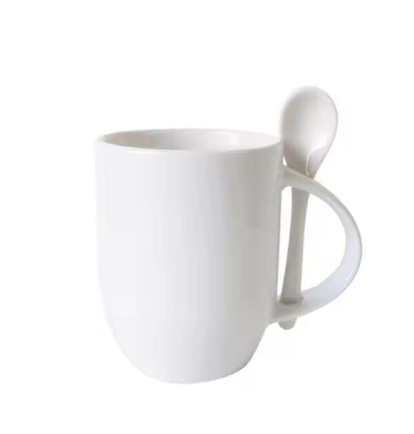 12oz spoon white cup