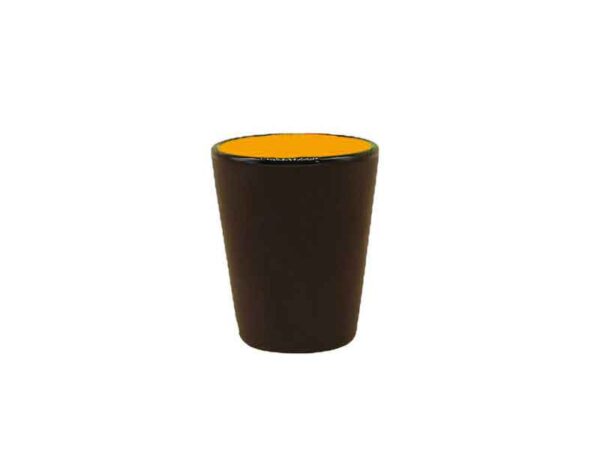 1.5oz Matt black Inner color ceramic chalk mug