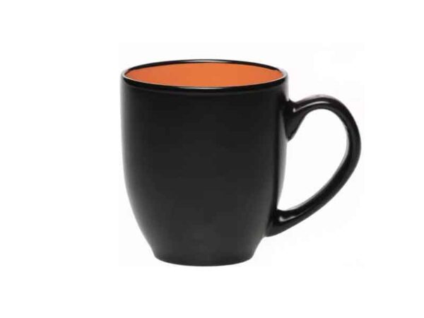 15oz Matt black Inner color ceramic chalk mug - Image 6