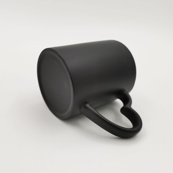 11oz frosted Full Color Change Mug with Heart Handle - Image 5