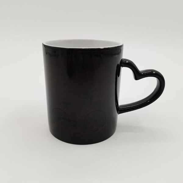 11oz  Full Color Change Mug with Heart Handle - Image 3