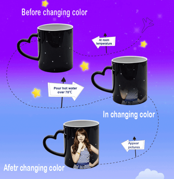 11 oz. Sublimation Starry Sky Color Changing Mug - Image 3