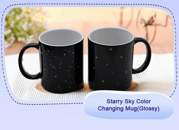 11 oz. Sublimation Starry Sky Color Changing Mug - Image 4