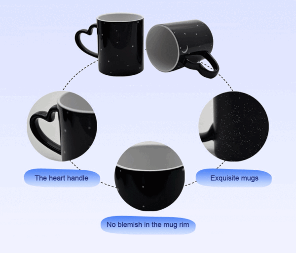 11 oz. Sublimation Starry Sky Color Changing Mug - Image 5