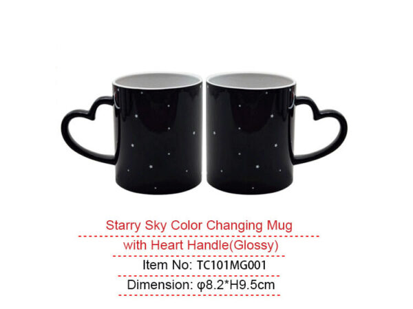 11oz color changing couple mug(Black) - Image 4