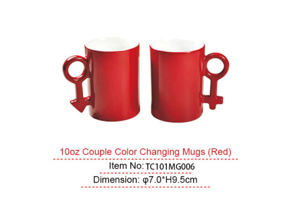 11oz color changing couple mug(Black) - Image 6