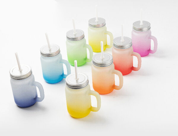 Sublimation Blanks  Gradient colour Mason Jar - Image 2