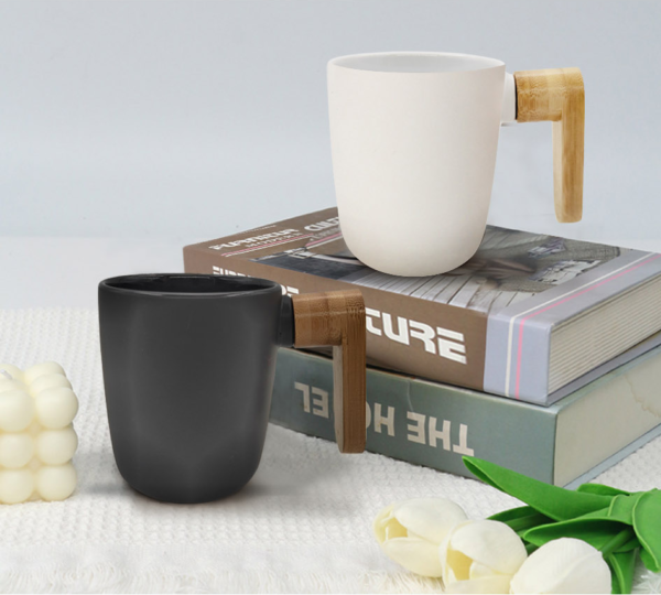 11oz bamboo handles mug(Frosted) - Image 2