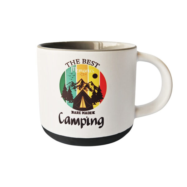 12oz Sublimation Inner Color Mug  with Natural Clay Base