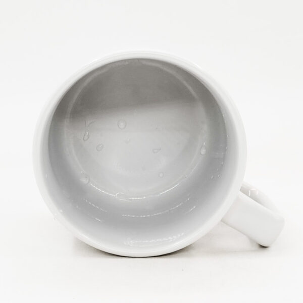 12oz  White Mug With Square Handle - Image 5
