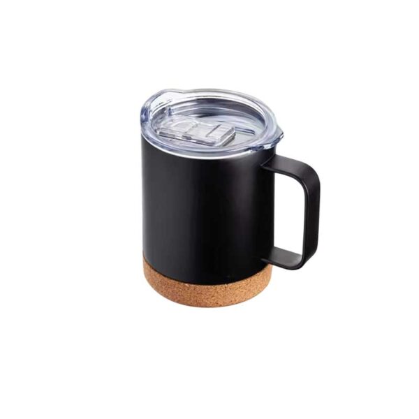 12oz Stainless Steel Cork Bottom Coffee  Mug - Image 3