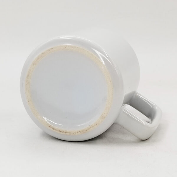 12oz  White Mug With Square Handle - Image 7