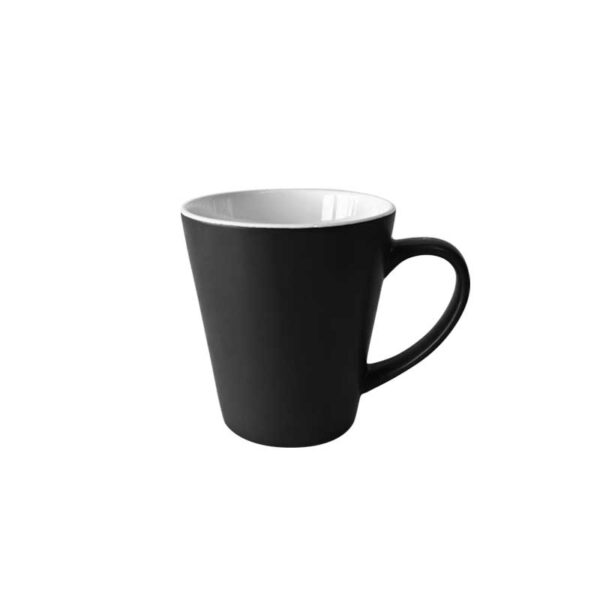 12oz Black Latte Mug