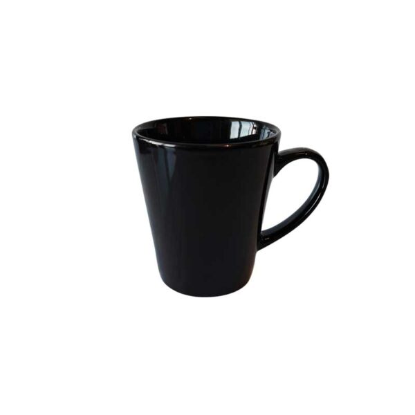 12oz Full Black Latte Mug