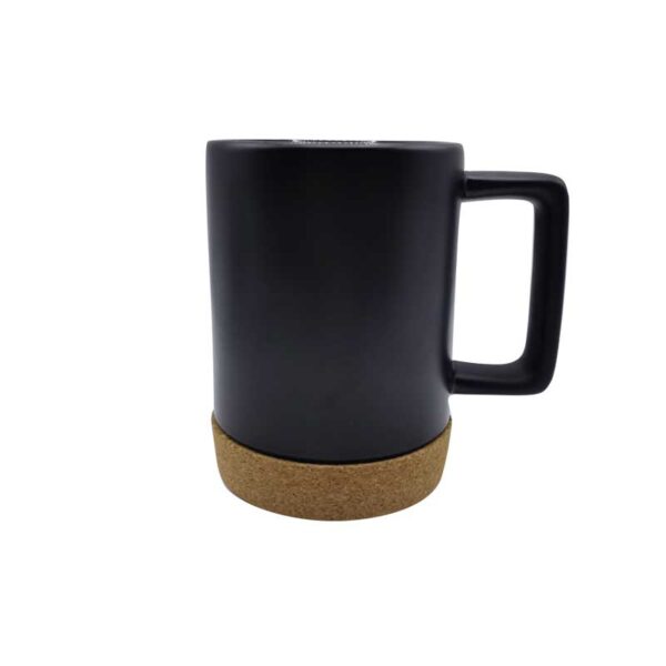 13oz  Black  Mug With Cork Base