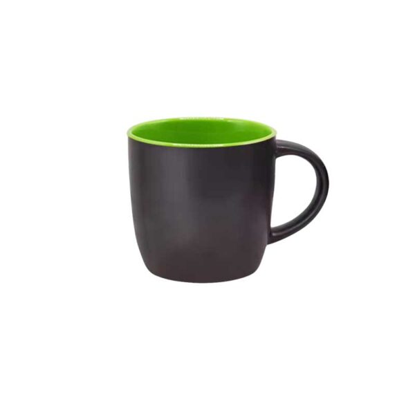 14oz Apple Black Mug With Inner Color - Image 3