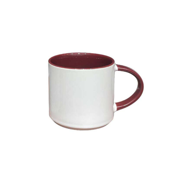 14oz Inner Handle Colored Mug - Image 3