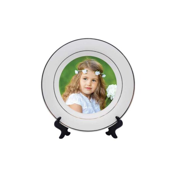 10.5 "Plate with gold Rim - Image 3