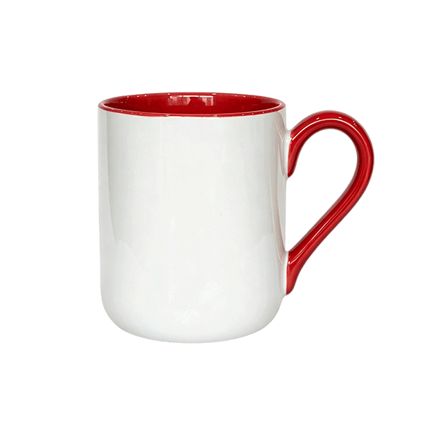 11oz U Shape Inner Handle Color Mug - Image 6